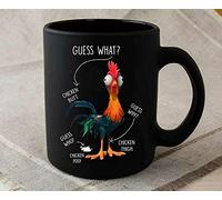 Kueprae The Chicken Guess What Chicken Butt Coffee Mug Black 11oz