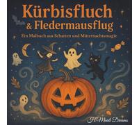 Kürbisfluch und Fledermausflug: Ein Malbuch aus Schatten, und Mitternachtsmagie