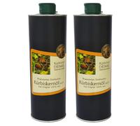 Kürbishof DEIMEL Steiermark/Austria - Value Pack 2 x 1000ml can - Original Styrian pumpkin seed oil from Austria - Directly from the producer