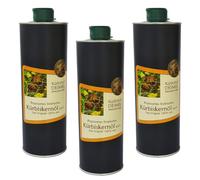 Kürbishof DEIMEL Steiermark/Austria - Value Pack 3 x 1000ml can - Original Styrian pumpkin seed oil from Austria - Directly from the producer