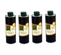 Kürbishof DEIMEL Steiermark/Austria - Value Pack 4 x 500 ml can - Original Styrian pumpkin seed oil g.A. from Austria - Directly from the producer