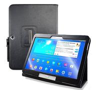 KUESN Samsung Galaxy Tab 3 10.1 Cover Case - GT-P5200 P5210 P5220 Tablet Folio Flip Book Cover Case With Auto Sleep/Awake (Black)