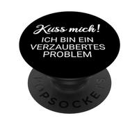 Küss mich ich bin ein verzaubertes Problem PopSockets Adhesive PopGrip