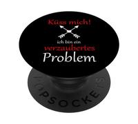 Küss mich ich bin ein verzaubertes Problem PopSockets Adhesive PopGrip