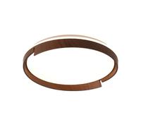 KUEYANB Bedroom Ceiling Lamp Creative Walnut-Colored Ceiling Light for Living Room Kitchen Island Bedroom Three-Color Dimming Energy Saving Ceiling Light Living Room Close to Ceiling Lights Fixture