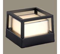 KUEYANB Black Pillar Lamp Hard-Wired Modern Outdoor Post Cap Light for Fence