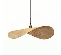 KUEYANB Creative and Antique Pendant Light, Bamboo Art Straw Hat Chandelier, Living Room and Dining Room Hanging Lamp, Southeast Asia Style Restaurant Bar Ceiling Lighting Fixtures, for Dining Table