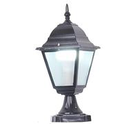 KUEYANB Exterior Pillar Light For Fence Courtyard European Style Villa Gate Column Lamp Outdoor Waterproof Fence Post Caps Retro Simple Garden Terrace Porch Driveway Pillar Lamp Wet Location Rated