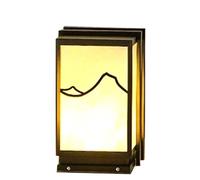 KUEYANB Hardwired Column Light Waterproof Exterior Post Cap Light for Villa Courtyard Outdoor Landscape Garden Pillar Lamp Easy to Install Lamp Fixture for Fenced Terrace Porch Wet Location Rated