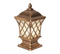 KUEYANB Lawn Fence Gate Post Light Fixture Retro Style Courtyard Passageway Lamp Fixture Waterproof Die-cast Aluminum Lamp Body Wet Location Rated European Style Outdoor Pole Light Fixture for Porch