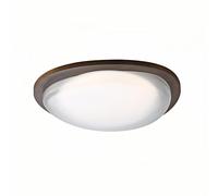 KUEYANB Vintage LED Ceiling Light, Retro Walnut Wood Grain Ceiling Lamp, Creative Bedroom Study Close to Ceiling Lights Fixture, Living Room Hallway Energy Saving Ceiling Lighting, for Kitchen Island