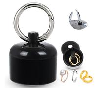 KufaerBeam Jewelry Storage Box Case, Travel Ring Box, Earplug Case, Organiser Container with Protective Sponge, Jewelry Care Protective Box Sports Portable Ring Holder with Keychain