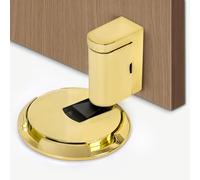 KufaerBeam Magnetic Door Stopper - Mechanical, Windproof, for Various Doors, Floor Fixed (Gold)