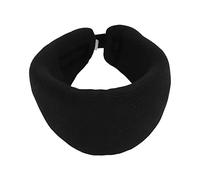 Kufoo Foam Cervical Collar, Pain Relief, Black Adjustable Neck Collar Soft For Workers Skin. (L)