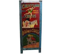 Kufri Hand Painted Vintage Circus Ad 1 Door Cabinet