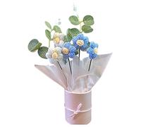 KUFSESK Crochet Flowers,Knitted Flowers,Crochet Plant,Hand Woven Finished Products,Mini Cute Knitwear,Suitable For Graduation, Birthdays, Home Office Decoration, Car Decoration