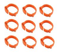 Kufughty 100Pcs Chicken Identification Leg Bands Tags Poultry Leg Bands Bird Leg Bands Duck Leg Bands Clip-on Rings