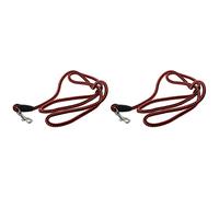 Kufughty 2X Artificial Leather Braid Dog Leash - S