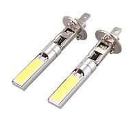 Kufughty 2X H1 Xenon White 6000K 7.5W COB LED SMD DRL Driving Fog Beam Light Bulb