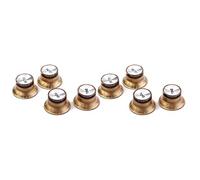 Kufughty 8 Pcs Speed Control Knobs 4 Tone 4 Volume for LP Golden Knobs Guitar Accessories