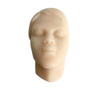 Kufughty Micro-Shaping Silicone Human Heads Model Simulation Injection Suture Skin Pad Model Dummy Woman