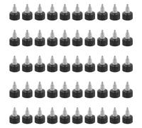 Kufughty Twist Bottle Caps, 50Pcs 24-410 Squeeze Bottle Cap Replacement Caps for Water Glue Dispensing Bottles Dispensing Caps
