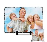 Kufutee Sublimation slate blanks Custom Your own picture,Colorfast Sublimation slate blanks Custom Your own picture for Dad Mon (Rectangle-10x15cm)