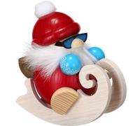 Kugelräuchermann Penguin With Balloon Hxwxd = 12x9x13cm New Smoking Man Snow Rau