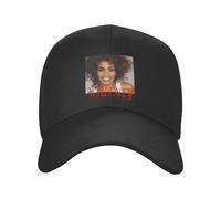 KUGEUII Breathable Unisex Baseball Cap Whitney Houston Smile 2024 Fashion Baseball Men Polyester Hats Adjustable Hat Universal Casual Cap Truck Driver Hat Gifts