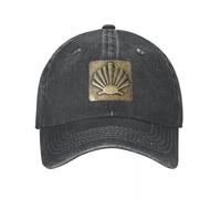 KUGEUII Neutral Sunshade Sports hat Camino de Santiago Scallop Shell Cowboy Hat Designer Hat Military Cap Man Vintage Baseball for Men Women's Fashion Gift