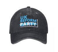 KUGEUII Unisex 2024 UK Reform Party Baseball Cap Vintage Distressed Denim Make Britain Great Snapback Hat Unisex Outdoor Summer Adjustable Caps Gifts