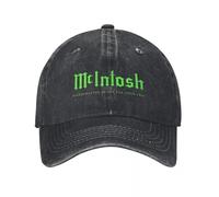 KUGEUII Unisex Mcintosh Green Logo Baseball Cap America Fashion Men Women Trucker Hat Sun Proof Outdoor Sport Snapback Cap Birthday Gift Gifts