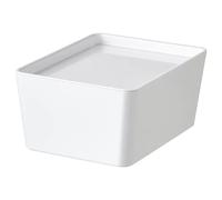 KUGGIS Box with lid, white13x18x8 cm + FINCHLEY REFILL PEN FREE