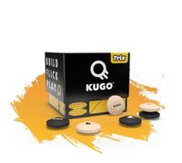 KUGO Trix - Wooden Party Flick Game | Fast, Competitive Trick Shots & Skill Challenges | Fun for Family, Friends, Adults & Kids | 2+ Players | Indoor Game Night Kit
