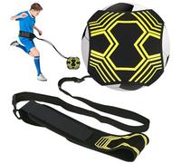 Kugooyi Football Kick Trainer, Soccer/Volleyball/Rugby Training Aid Widened Adjustment Belt Hands Free Solo Kick Throw Skills Practice Equipment Fits Size 3,4,5 Footballs Kids and Adults (4P)