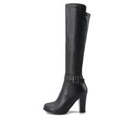 KUHAOFEU Knee High Boots Women with Side Zipper Fall Winter Boots for Work Date Dress Party Club Shoes,Black,9 UK