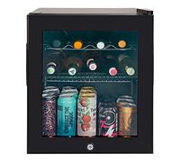 Kuhla KBC1B 46L Lockable Glass Door Drinks Cooler - Black