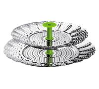 Kuhn Rikon 2025 Stackable Steamer 2 in 1 14-22cm, Stainless Steel, Silver