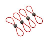 KUHN RIKON 21084 Slider Ties, Set of 4, Silicone, Red