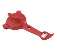 Kuhn Rikon 25629 Multi-Purpose Strain-Free 5-in-1 Jar and Bottle Master Opener, Red, Plastic