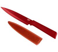 Kuhn Rikon 26641 Colori+ Non-Stick Utility Knife, Red, Stainless Steel