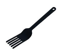 KUHN RIKON 27681 Silikon Rührgabel Schwarz Silicone Whisking Fork with Angled Tips and Flexible Steel Core, Black