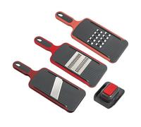 Kuhn Rikon 3 Piece Red Easy Grater & Slicer Set