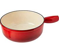 KUHN RIKON 32056 Fondue Pot Induction cast Iron 24cm, Red, 30.3 x 21 x 7 cm