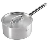 Montreux Swiss Made Brushed Stainless Steel Induction Safe Saucepan, 18cm/2L Kuhn Rikon Silver One Size