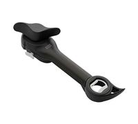 Kuhn Rikon 5-in-1 Can, Jar and Bottle Opener. Self-Attaching Can Opener. Tin Opener with Lid-Lifter. Ideal for Weak Hands. Jar Lid Tool - 3 Year Kuhn, Black