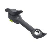 Kuhn Rikon 5-in-1 Can, Jar & Bottle Opener. Self-Attaching Can Opener with Lid-Lifter for Weak Hands - 3 Year Guarantee, Gray