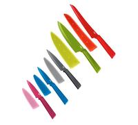 Kuhn Rikon 5-Piece Everyday Knife Set, Multicolour, Red, Green, Grey, Blue & Fuchsia Colori+