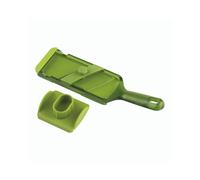 Kuhn Rikon Adjustable Slicing Mandoline with Stainless Steel Blades and Hand Guard, Green