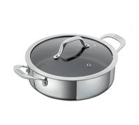 Kuhn Rikon Allround Non Stick Shallow Casserole Pot 24cm Oven Safe Cooking Pan With Lid. Induction Cooking Pot. Casserole Dishes With Lids Oven Proof - Lifetime Kuhn Rikon Cookware Guarantee